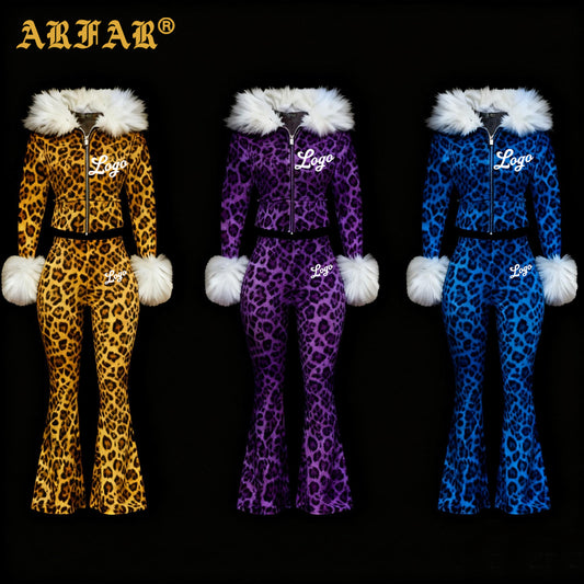 2026 Women Long Sleeve Cropped Hoodie and Sweatpants Tracksuit