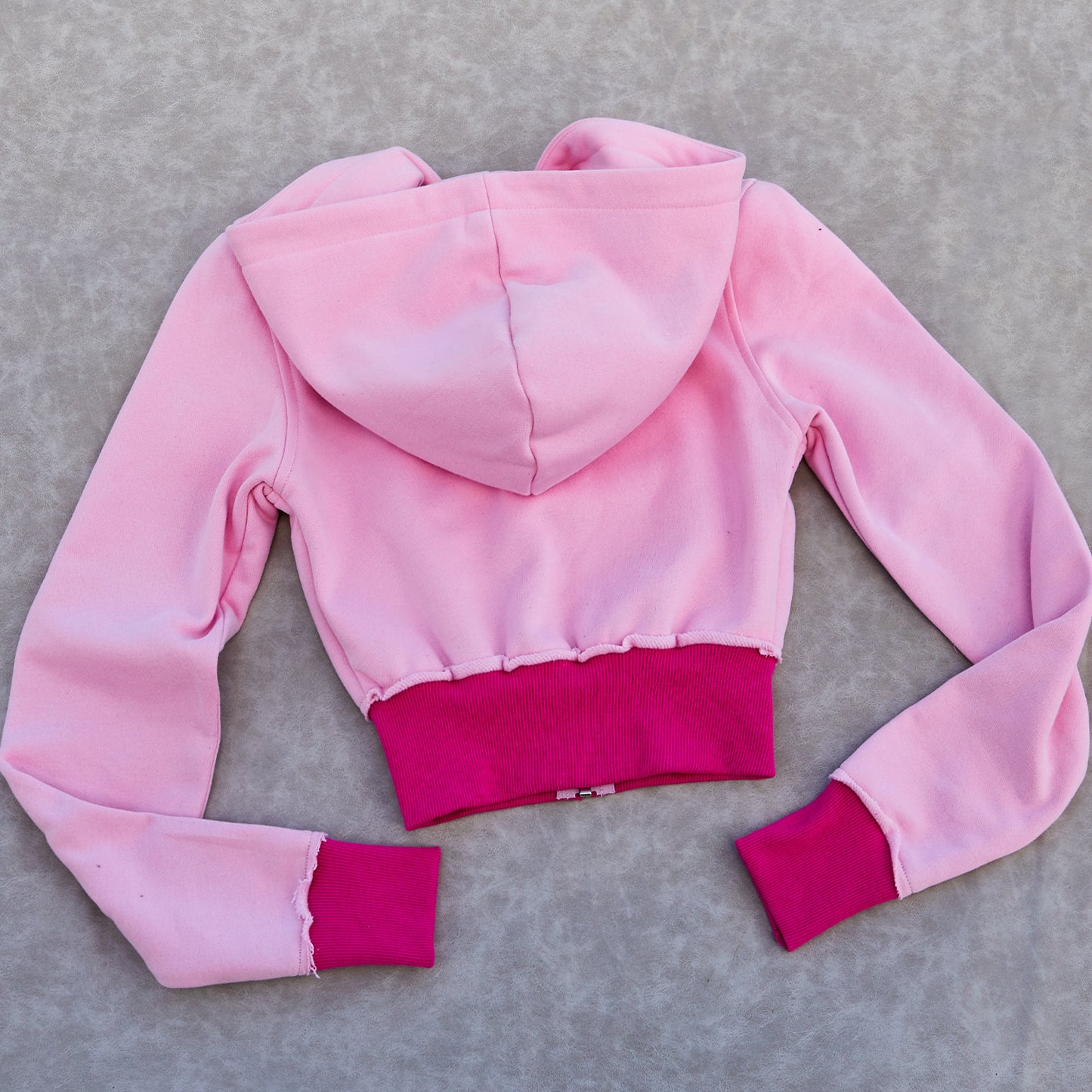 Manufacturer /Custom / OEM/ODM women cropped zip hoodie sets