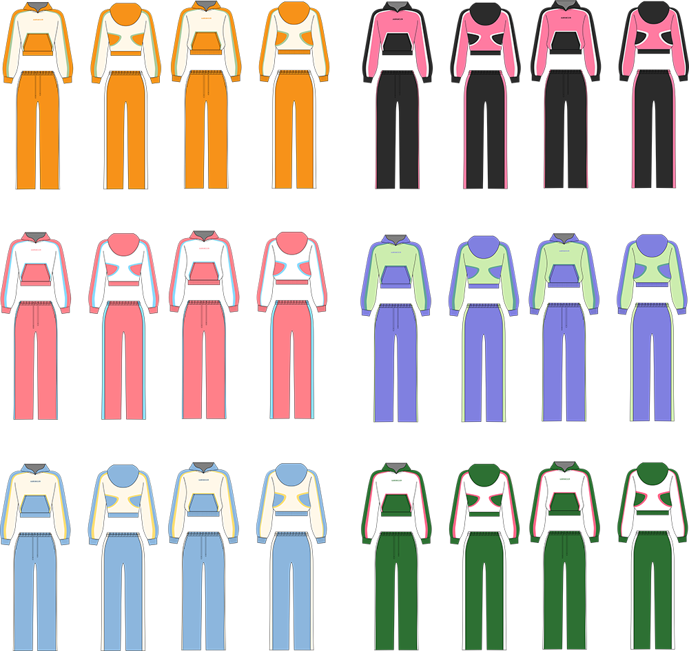 Streetwear High Quality Women Tracksuit Set Custom Mid Waist Plain Color Match Raglan Sleeves Woman Hoodie Sportswear SetsStreetwear High Quality Women Tracksuit Set Custom Mid Waist Plain Color Match Raglan Sleeves Woman Hoodie Sportswear Sets