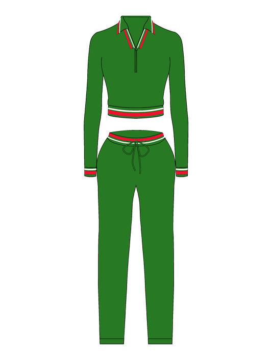 2025 New Arrivals Custom logo Women's Polo Collar Autumn Clothing Two-piece Set Long Sleeved Pants Sets Women Clothing Wholesale