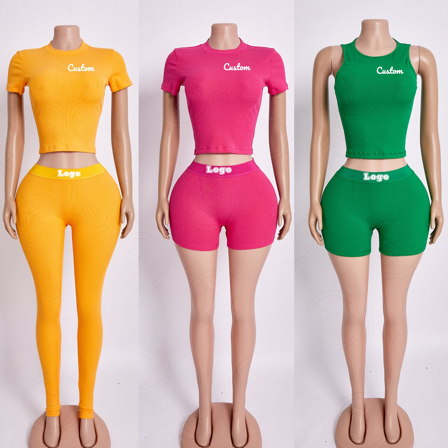 Custom Women's Sets Loungewear Cotton Clothes T Shirts Fold Over Flare Pants Legging Set Open Leg 2 Piece Set Tall Girl Clothing