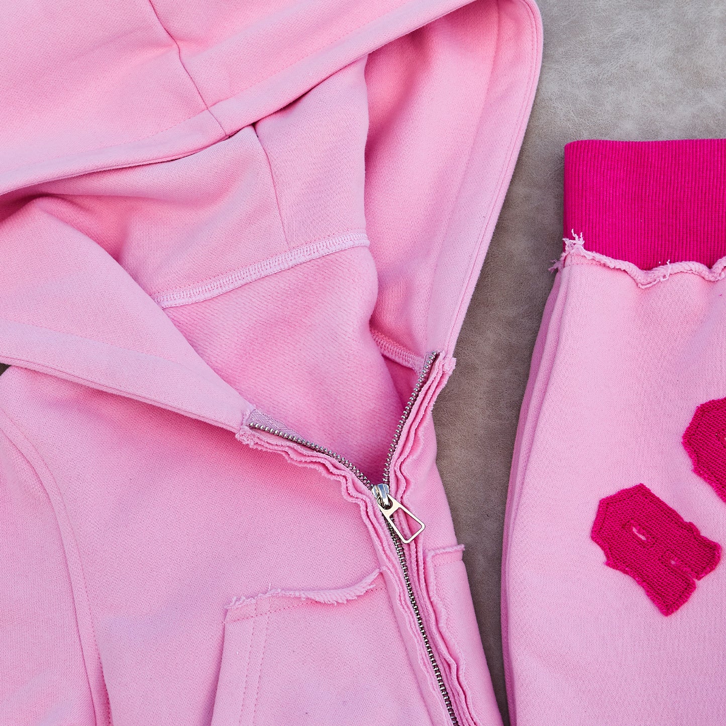 Manufacturer /Custom / OEM/ODM women cropped zip hoodie sets