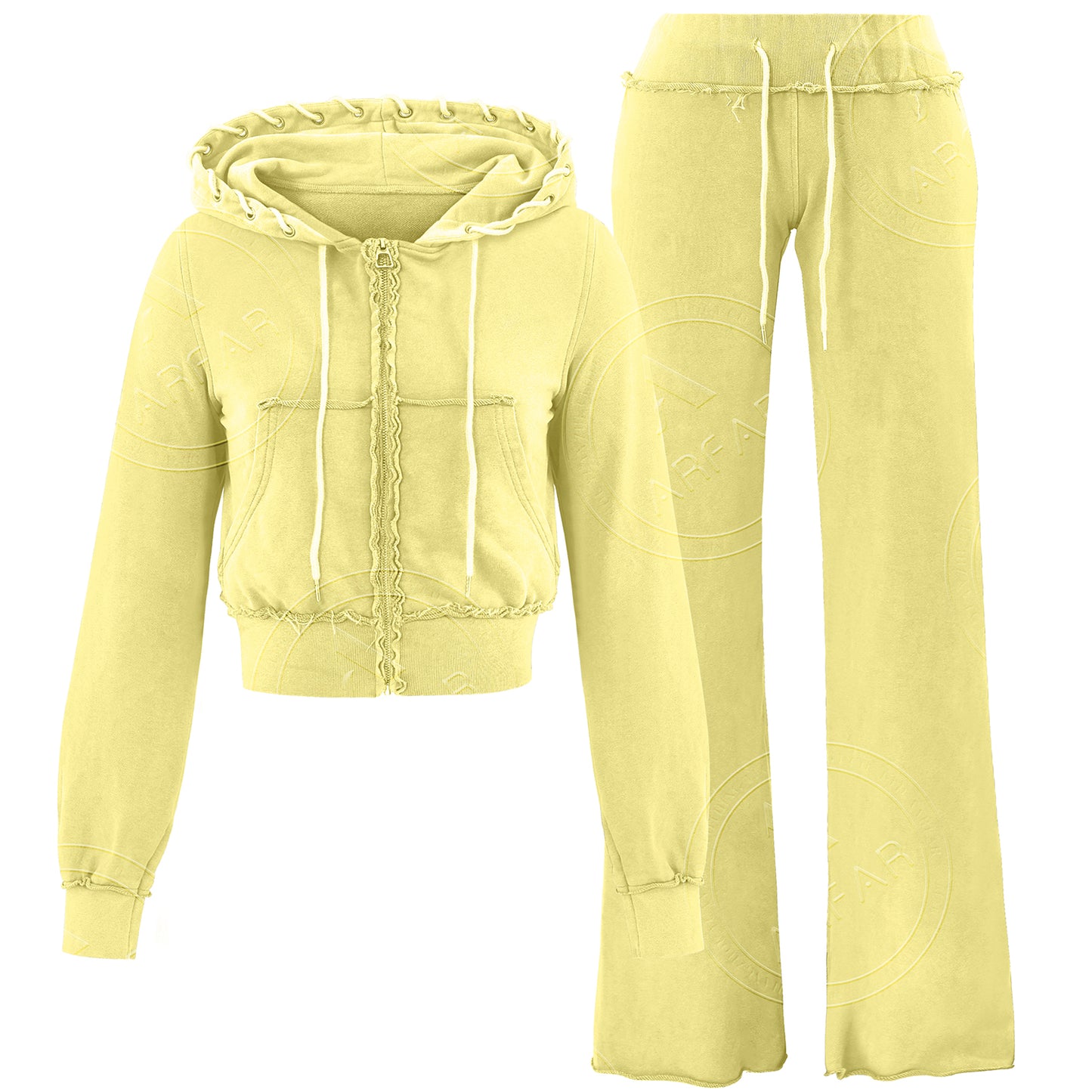 womens acid wished two piece hoodie sets pants sets