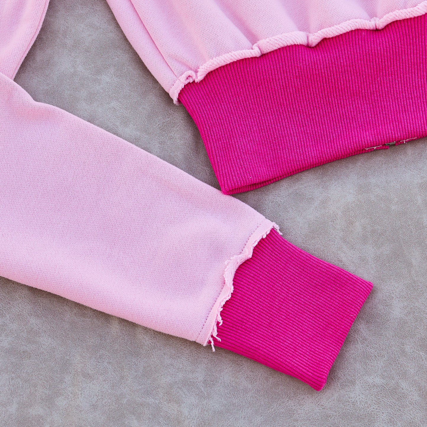 Manufacturer /Custom / OEM/ODM women cropped zip hoodie sets