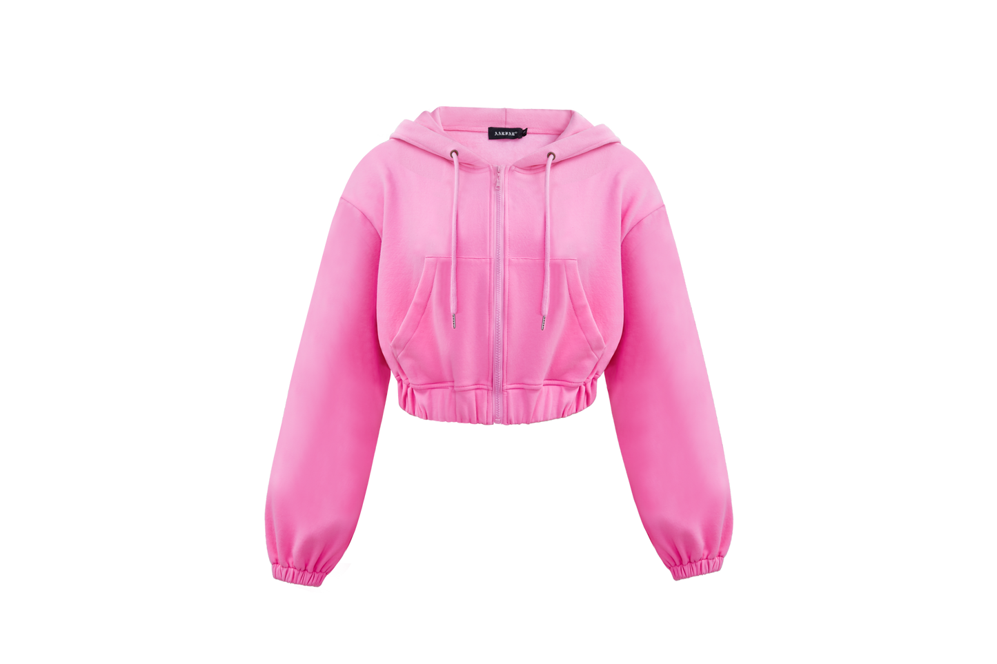 High Quality 2025 Women Clothes French Terry Zip up Crop 3D Big Multi-pocket Sweatpants and Hoodie Jacket Set Tracksuits Women