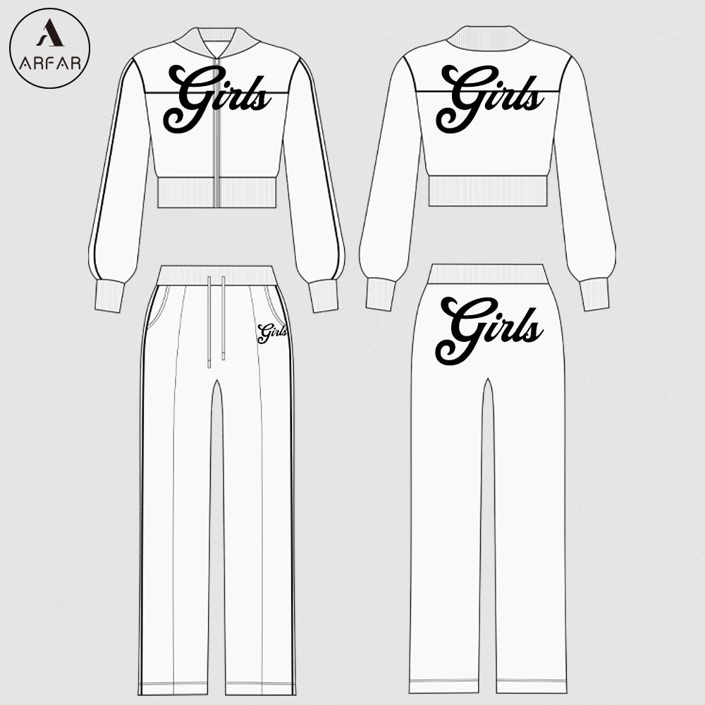High Quality Clothing Manufacturers Women Tracksuit Set Custom Color Blocking Hoodie and Wide Leg Pants Two Piece Lounge Set