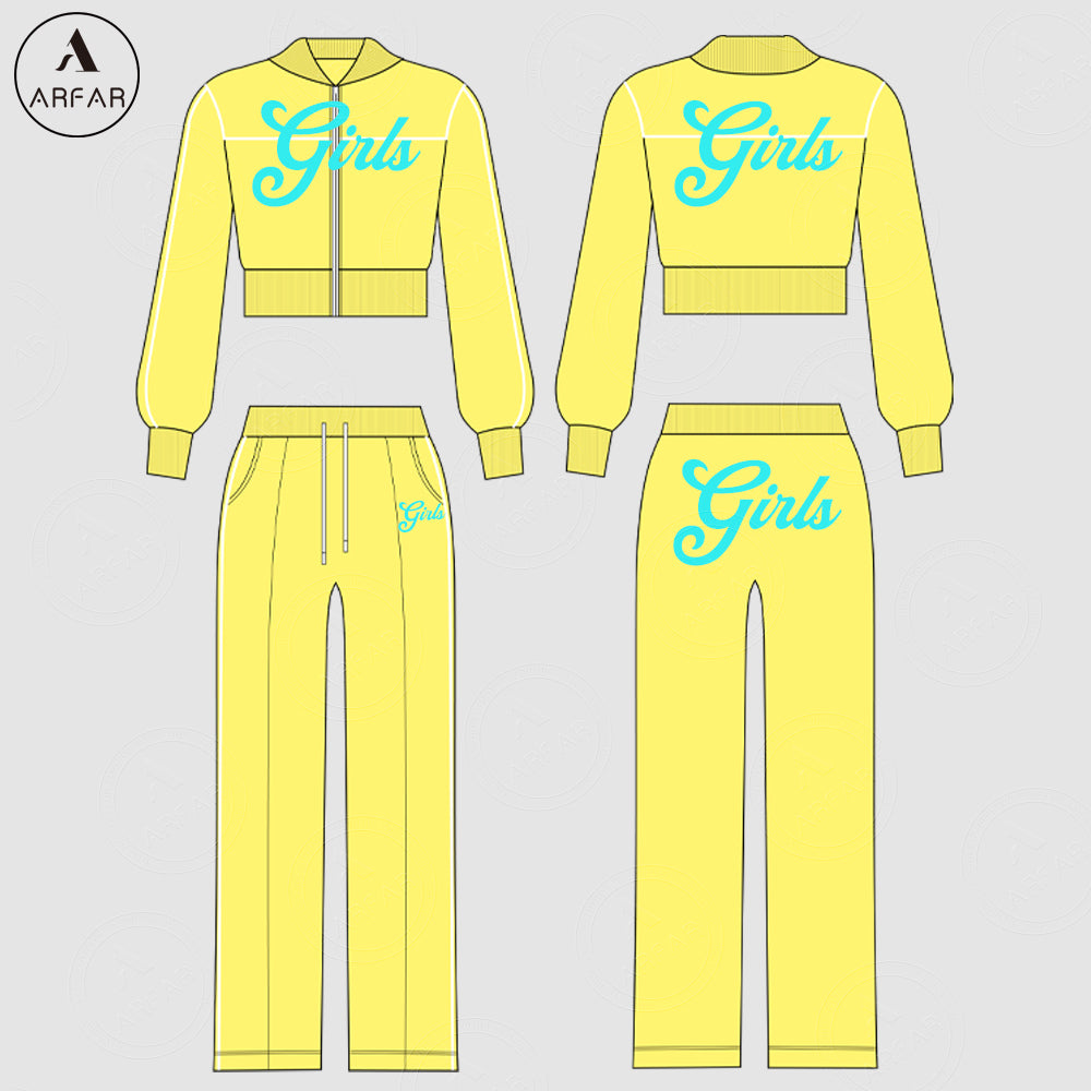 High Quality Clothing Manufacturers Women Tracksuit Set Custom Color Blocking Hoodie and Wide Leg Pants Two Piece Lounge Set