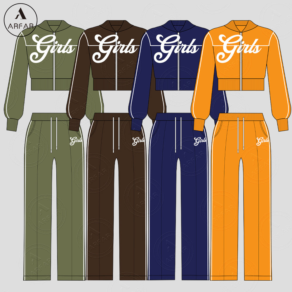 High Quality Clothing Manufacturers Women Tracksuit Set Custom Color Blocking Hoodie and Wide Leg Pants Two Piece Lounge Set