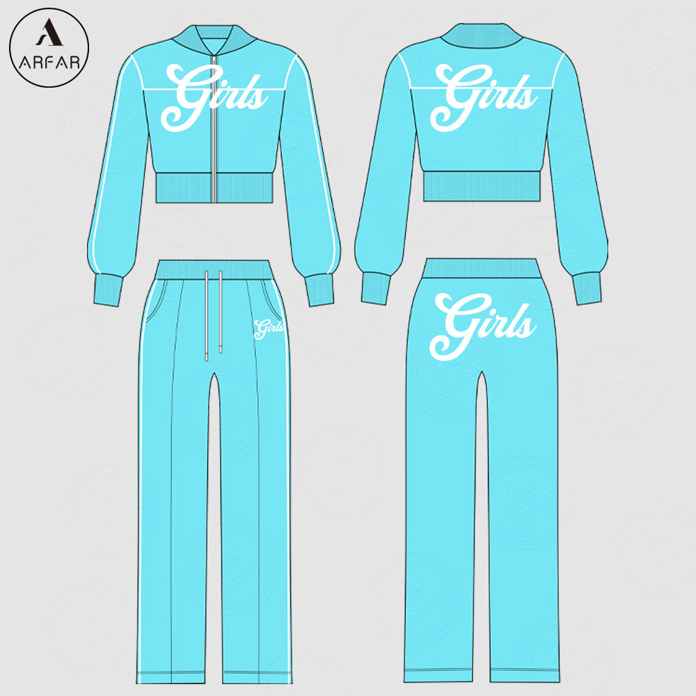 High Quality Clothing Manufacturers Women Tracksuit Set Custom Color Blocking Hoodie and Wide Leg Pants Two Piece Lounge Set