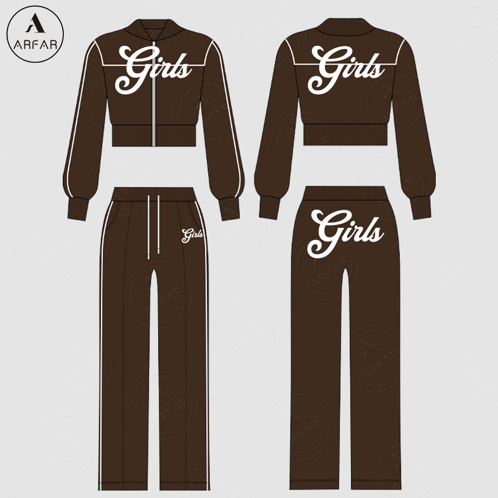 High Quality Clothing Manufacturers Women Tracksuit Set Custom Color Blocking Hoodie and Wide Leg Pants Two Piece Lounge Set