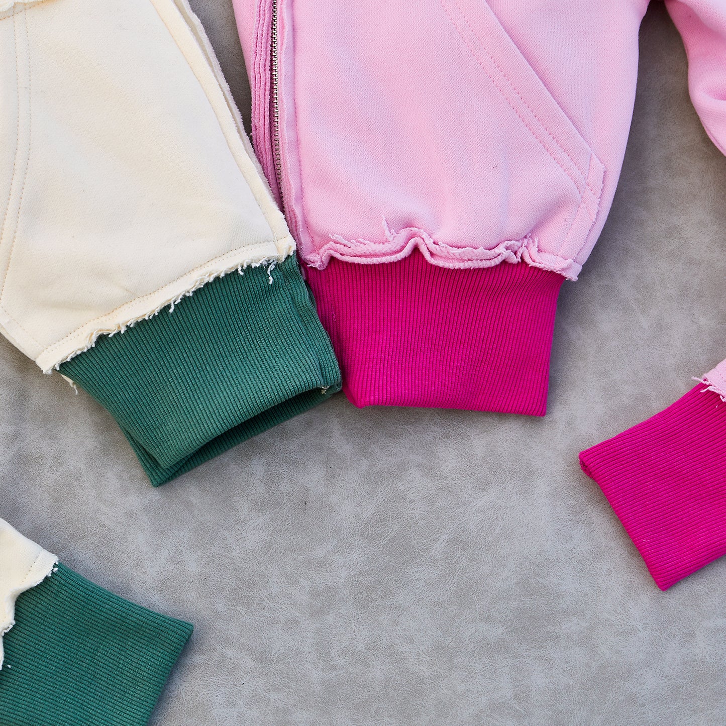 Manufacturer /Custom / OEM/ODM women cropped zip hoodie sets