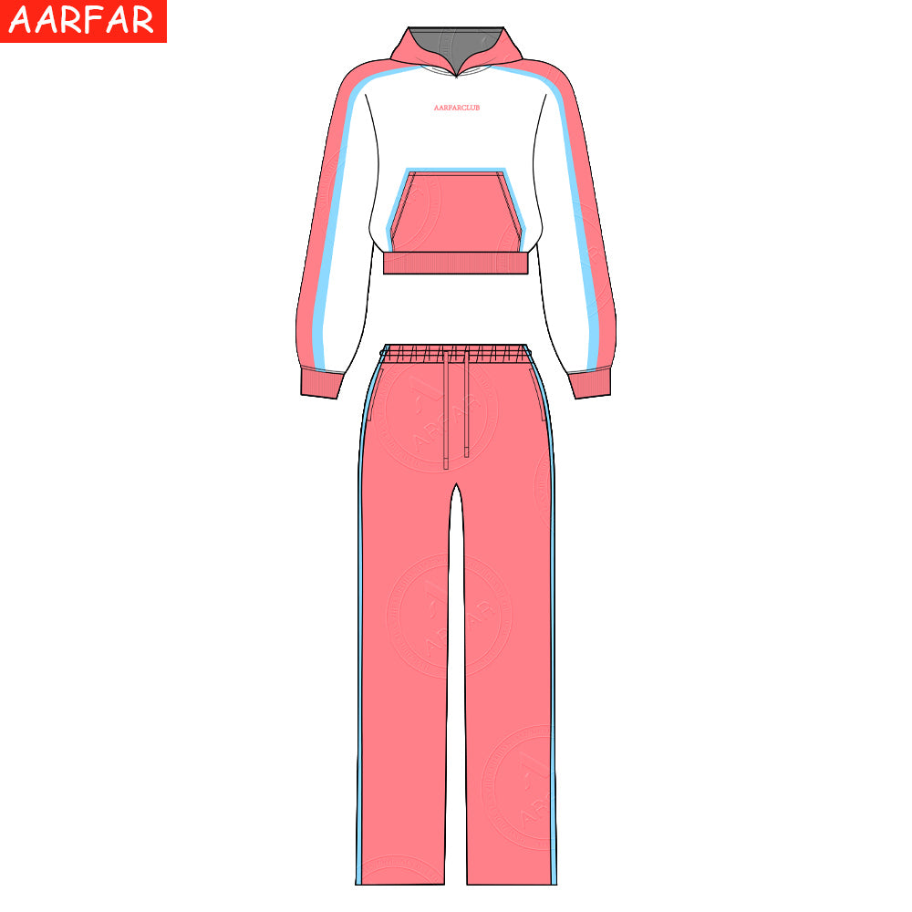 Streetwear High Quality Women Tracksuit Set Custom Mid Waist Plain Color Match Raglan Sleeves Woman Hoodie Sportswear SetsStreetwear High Quality Women Tracksuit Set Custom Mid Waist Plain Color Match Raglan Sleeves Woman Hoodie Sportswear Sets