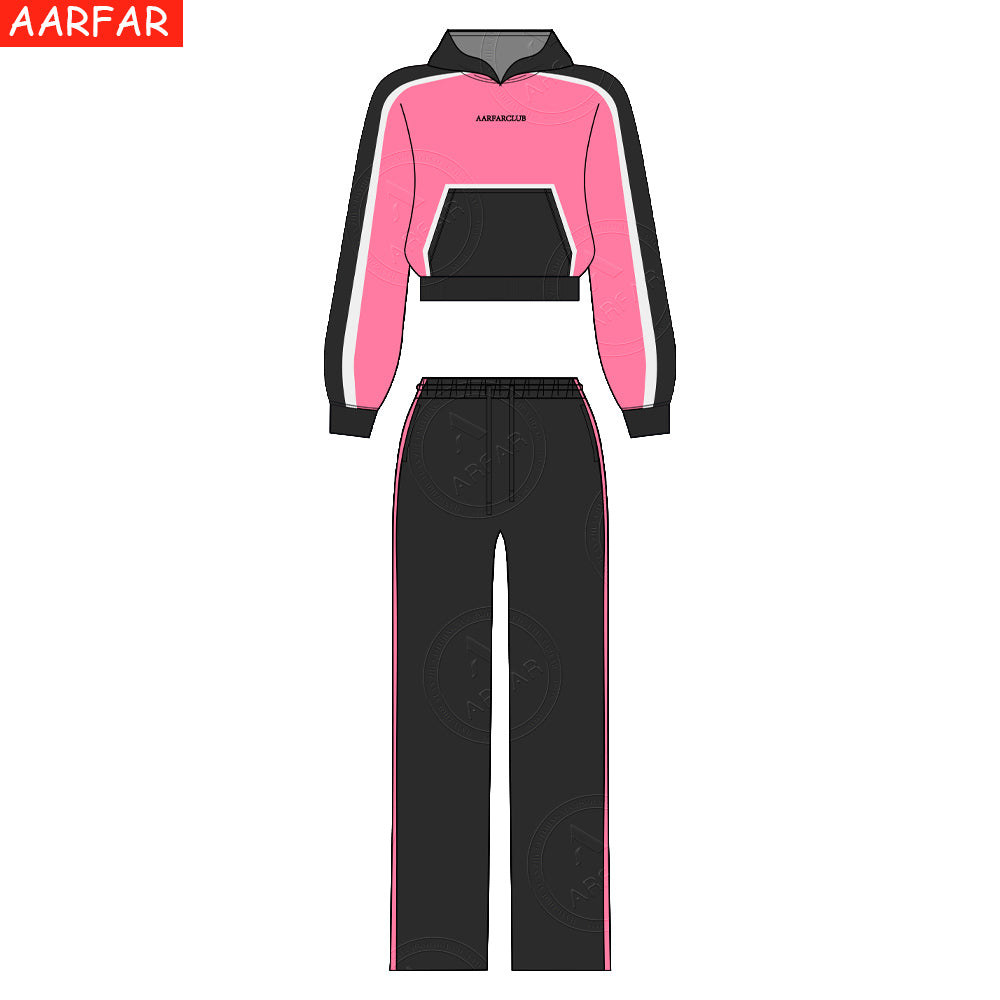 Streetwear High Quality Women Tracksuit Set Custom Mid Waist Plain Color Match Raglan Sleeves Woman Hoodie Sportswear SetsStreetwear High Quality Women Tracksuit Set Custom Mid Waist Plain Color Match Raglan Sleeves Woman Hoodie Sportswear Sets