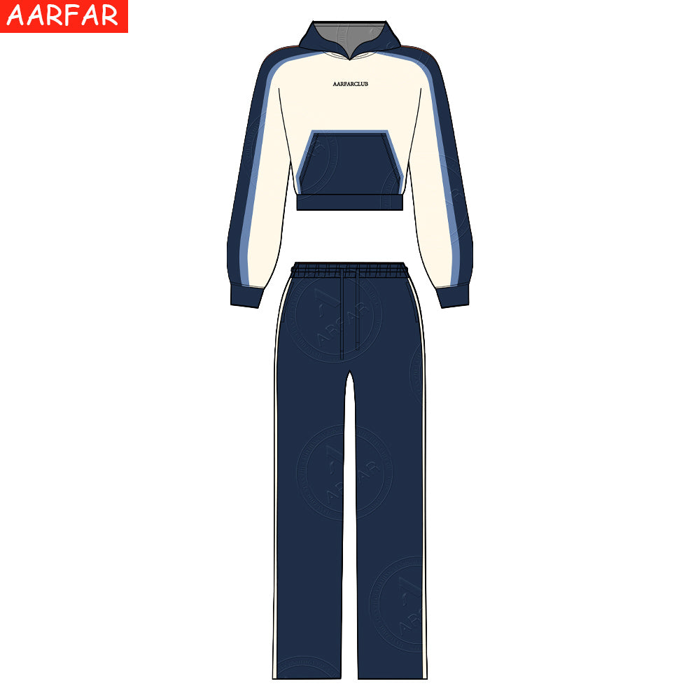 Streetwear High Quality Women Tracksuit Set Custom Mid Waist Plain Color Match Raglan Sleeves Woman Hoodie Sportswear SetsStreetwear High Quality Women Tracksuit Set Custom Mid Waist Plain Color Match Raglan Sleeves Woman Hoodie Sportswear Sets