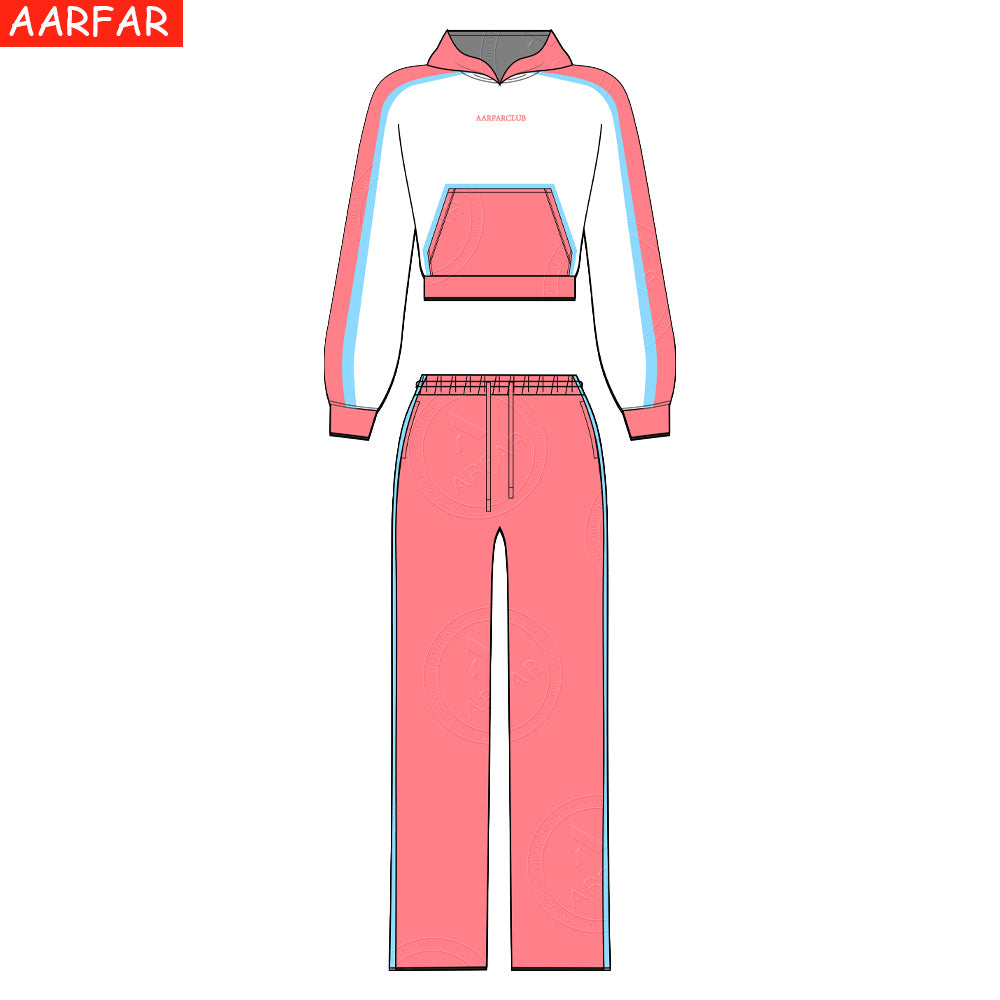 Streetwear High Quality Women Tracksuit Set Custom Mid Waist Plain Color Match Raglan Sleeves Woman Hoodie Sportswear SetsStreetwear High Quality Women Tracksuit Set Custom Mid Waist Plain Color Match Raglan Sleeves Woman Hoodie Sportswear Sets