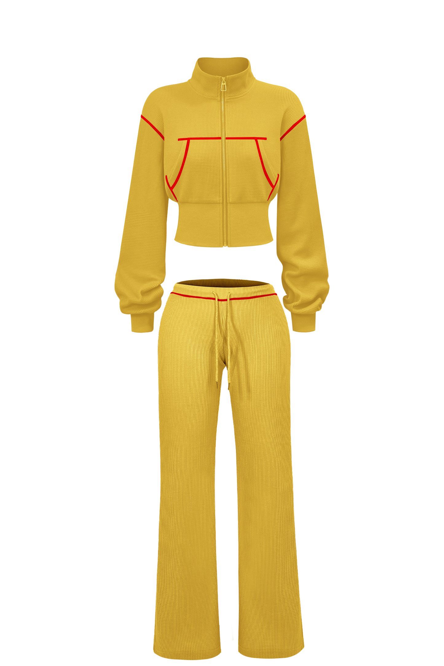 Custom Waffle Knit Girls Two Piece Set Summer 2025 Basic Zip up Jacket Embroidery Hoodie and Shorts Set Loungewear Women Sets