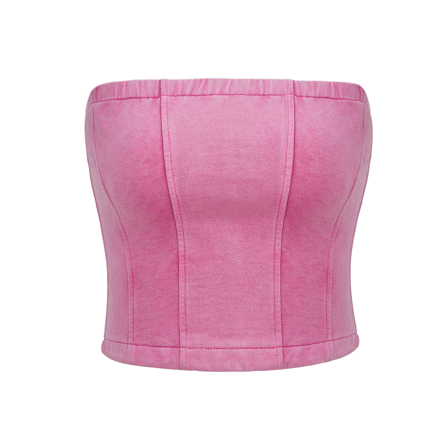 100% Cotton Acid Wash Tube Top Bodysuit