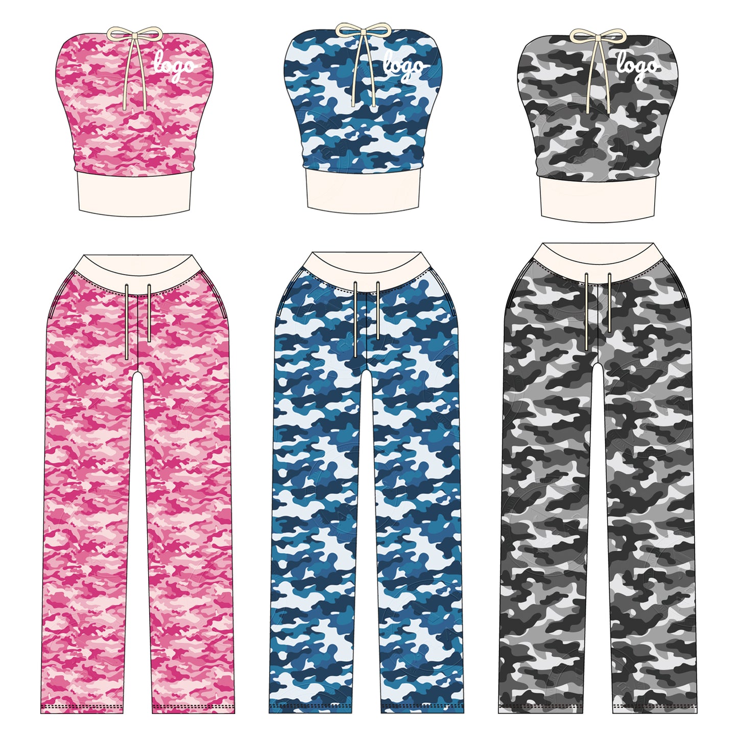 Women Camouflage Hoodie and Shorts Set Zip Heavyweight Cotton Fitness Cropped Long Sleeve Camo Shorts Set Casual Sweatshirt Set
