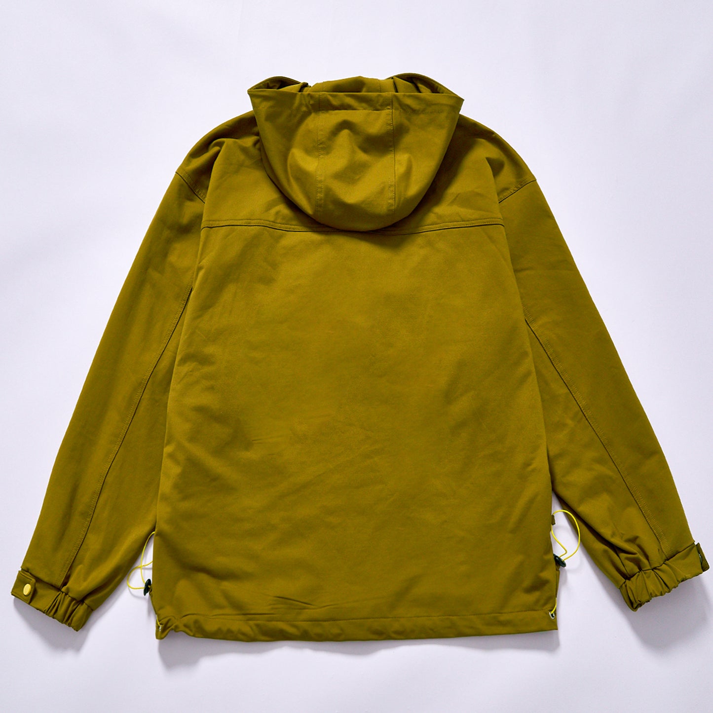 mustard brown men cargo hooded jacket windproof water resistant outdoor hiking casual workwear coat autumn spring transitional jacket hiking camping traveling daily commuting street style