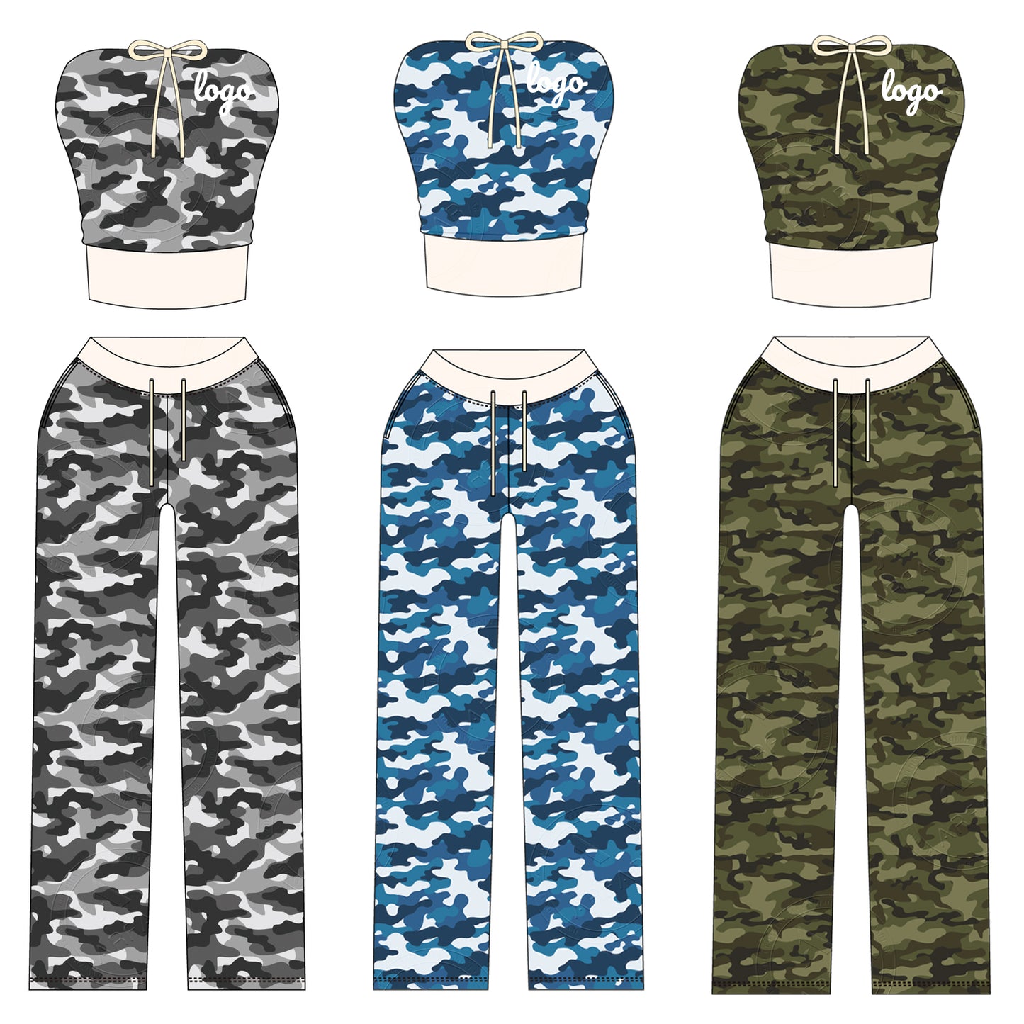 Women Camouflage Hoodie and Shorts Set Zip Heavyweight Cotton Fitness Cropped Long Sleeve Camo Shorts Set Casual Sweatshirt Set