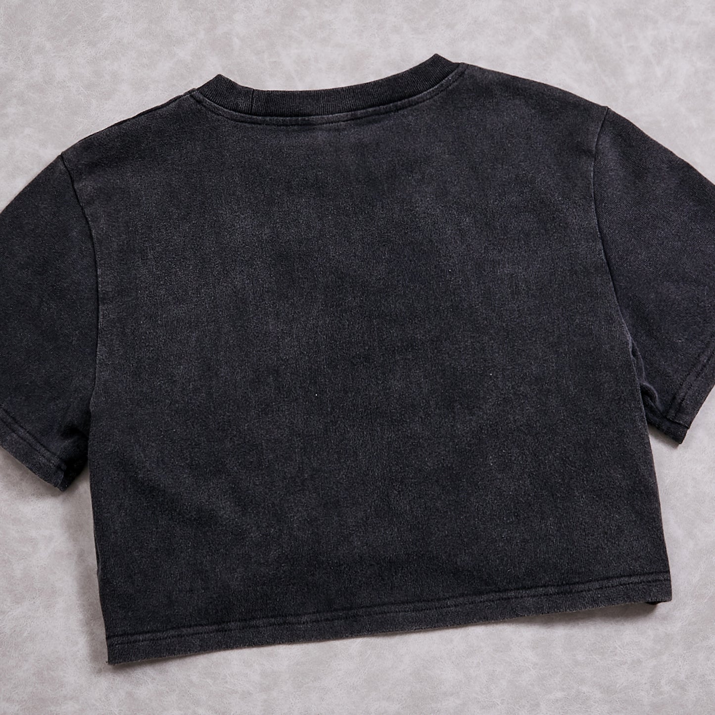 100% Cotton Acid Wash Navel Cropped Crop Tops For Women