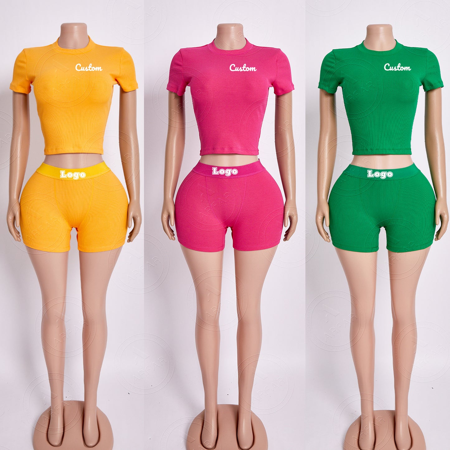 Custom Women's Sets Loungewear Cotton Clothes T Shirts Fold Over Flare Pants Legging Set Open Leg 2 Piece Set Tall Girl Clothing