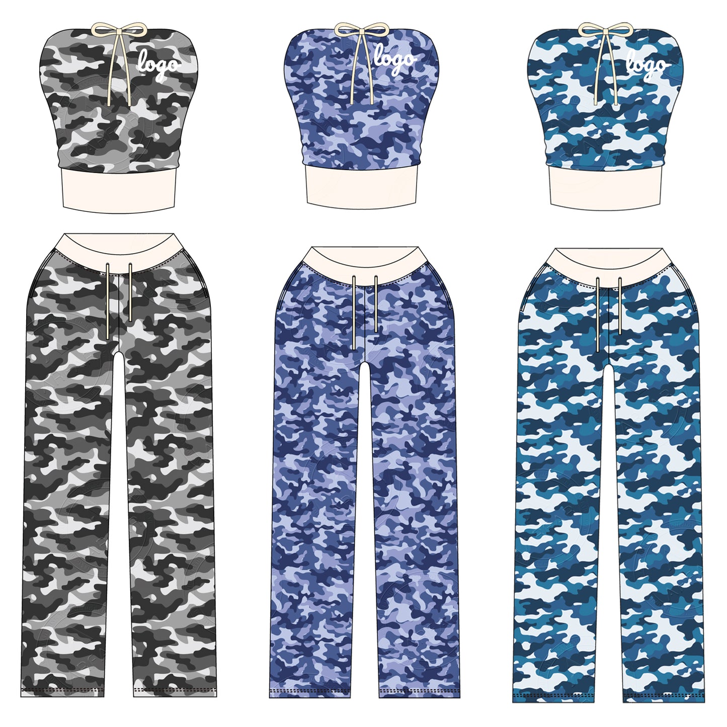Women Camouflage Hoodie and Shorts Set Zip Heavyweight Cotton Fitness Cropped Long Sleeve Camo Shorts Set Casual Sweatshirt Set