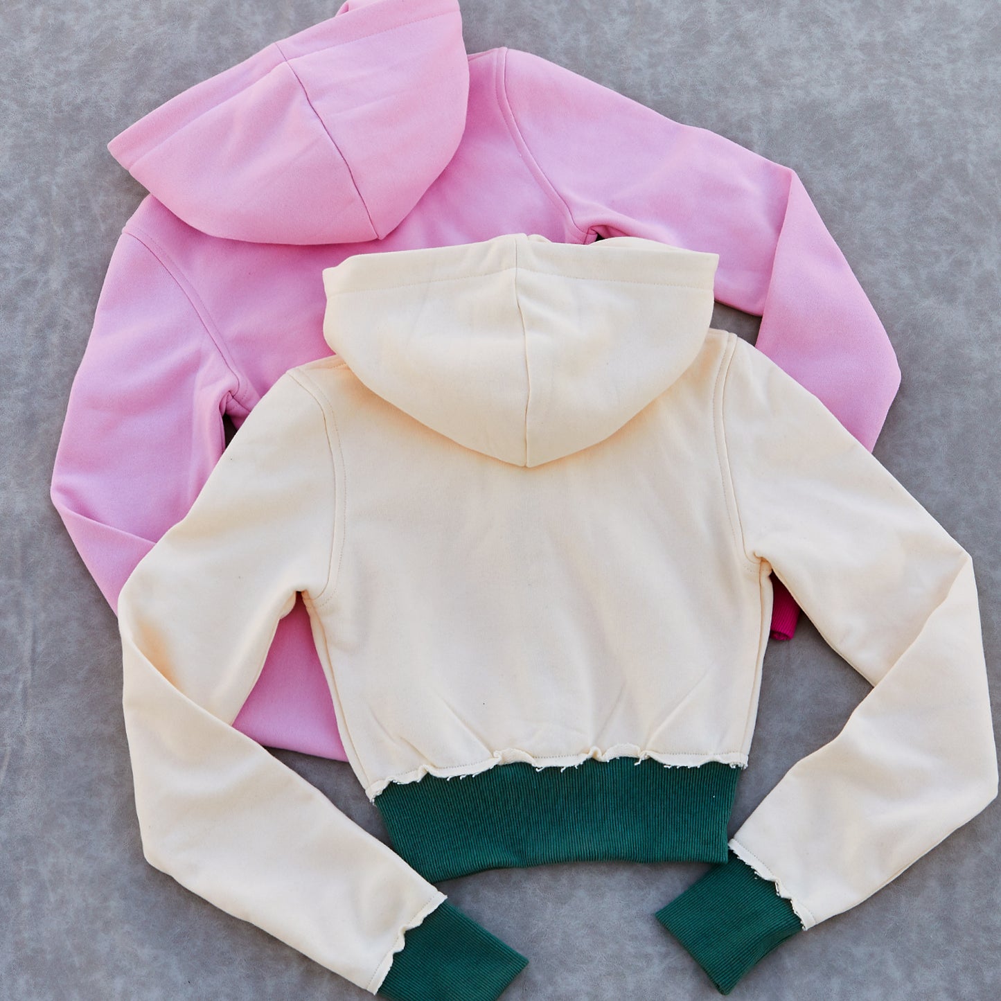 Manufacturer /Custom / OEM/ODM women cropped zip hoodie sets