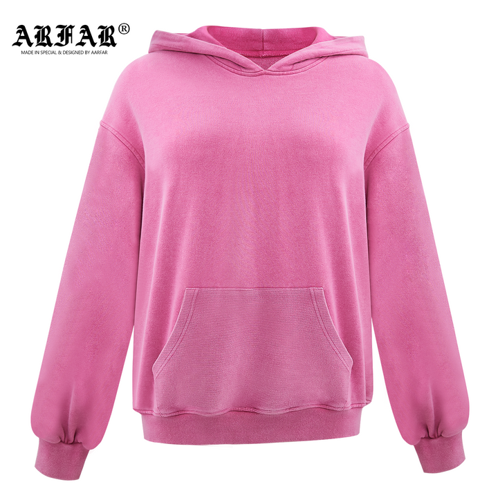 Acid-Wash Pullover Hoodie