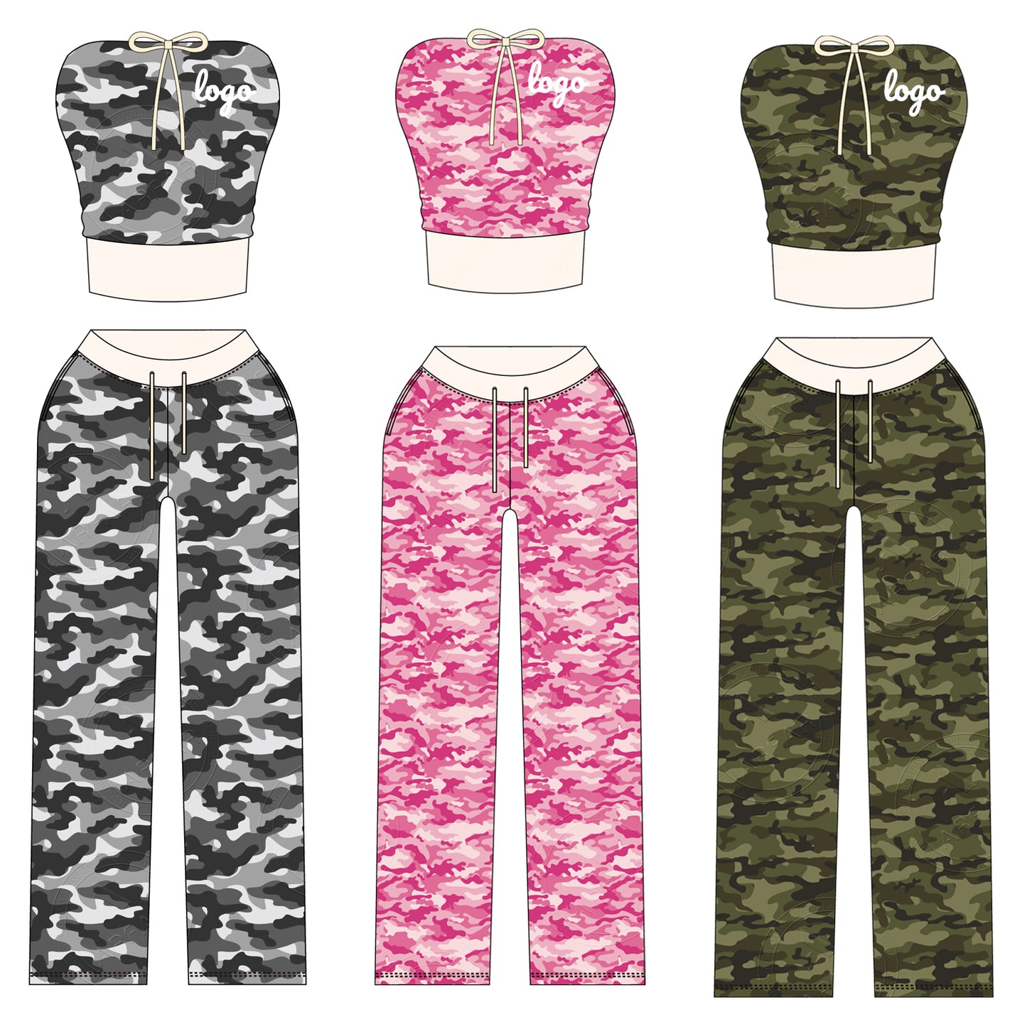 Women Camouflage Hoodie and Shorts Set Zip Heavyweight Cotton Fitness Cropped Long Sleeve Camo Shorts Set Casual Sweatshirt Set