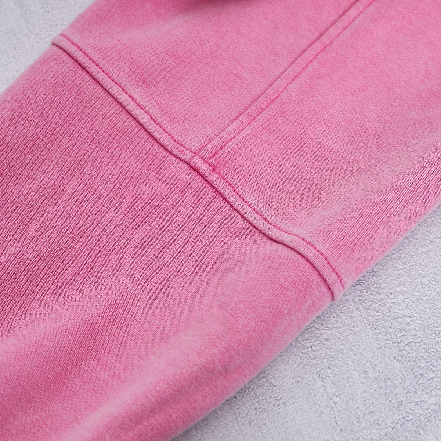 100% Cotton Pink Straight Leg Sweatpants Hoodie Set Women