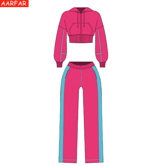 Winter Sweatsuit Outfits for Women Custom Vintage Distressed Embroidery Streetwear 2025 New Arrivals Designer Women's Hoodie