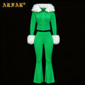 2026 Women Long Sleeve Cropped Hoodie and Sweatpants Tracksuit