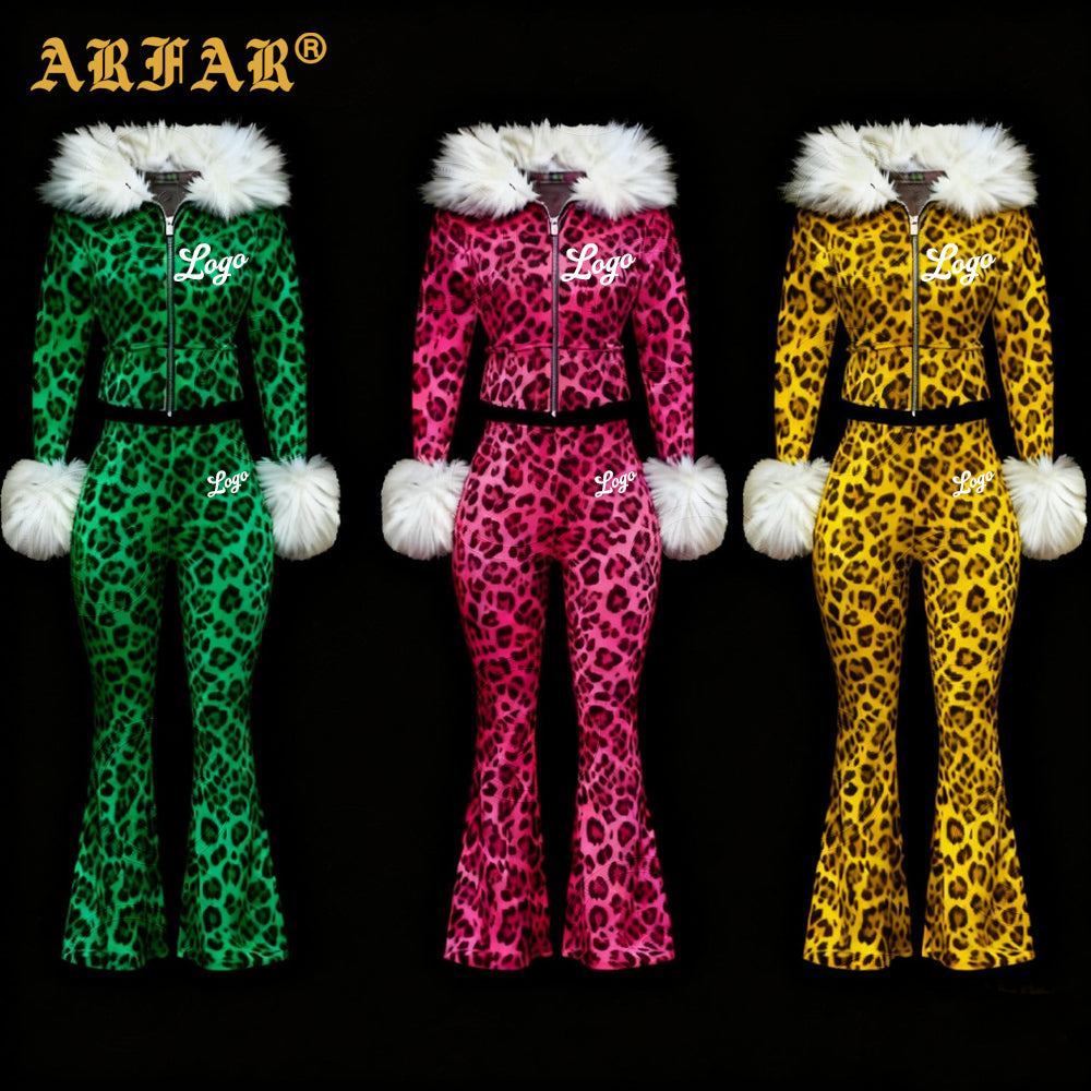 2026 Women Long Sleeve Cropped Hoodie and Sweatpants Tracksuit