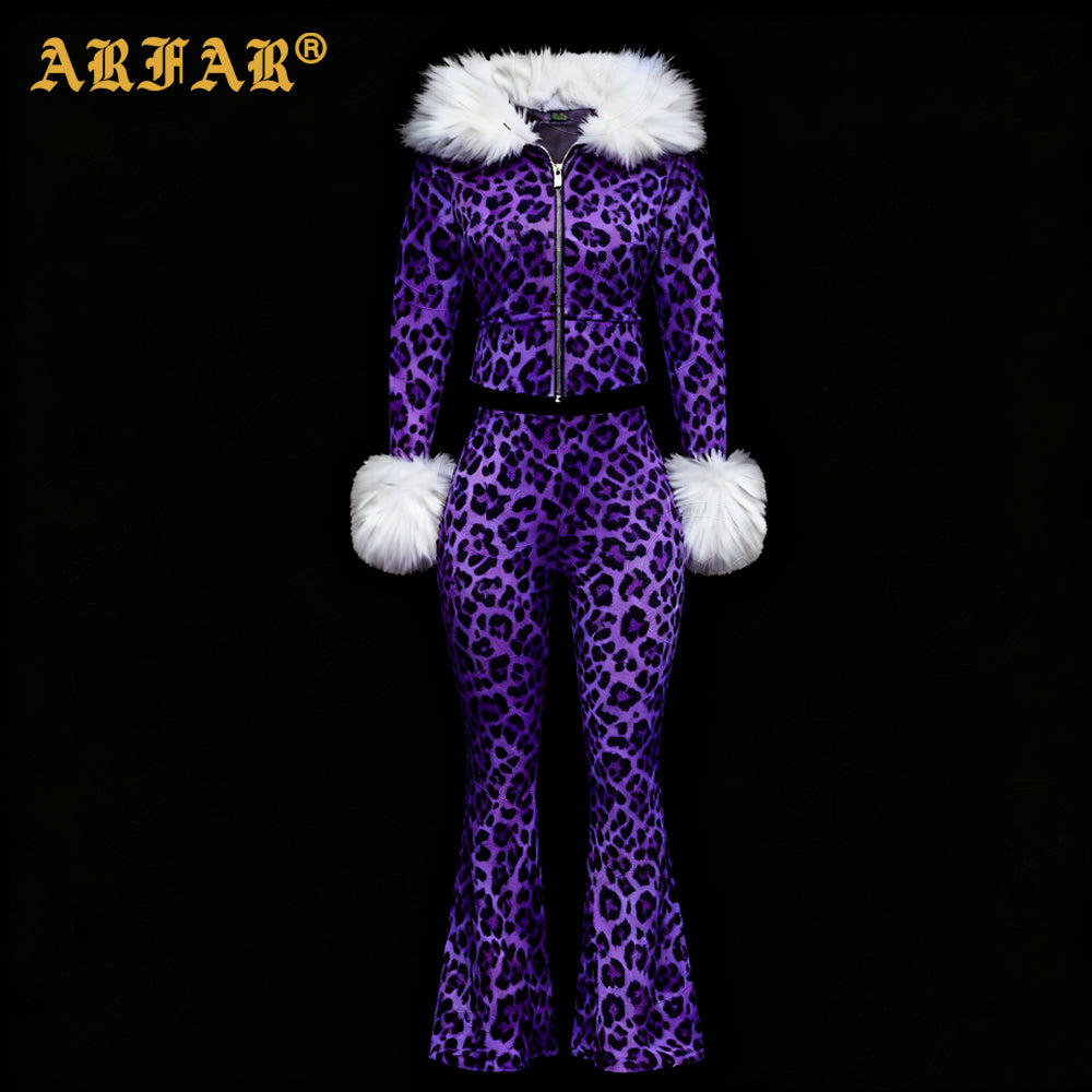 2026 Women Long Sleeve Cropped Hoodie and Sweatpants Tracksuit