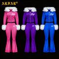 2026 Women Long Sleeve Cropped Hoodie and Sweatpants Tracksuit