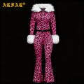 2026 Women Long Sleeve Cropped Hoodie and Sweatpants Tracksuit