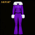 2026 Women Long Sleeve Cropped Hoodie and Sweatpants Tracksuit