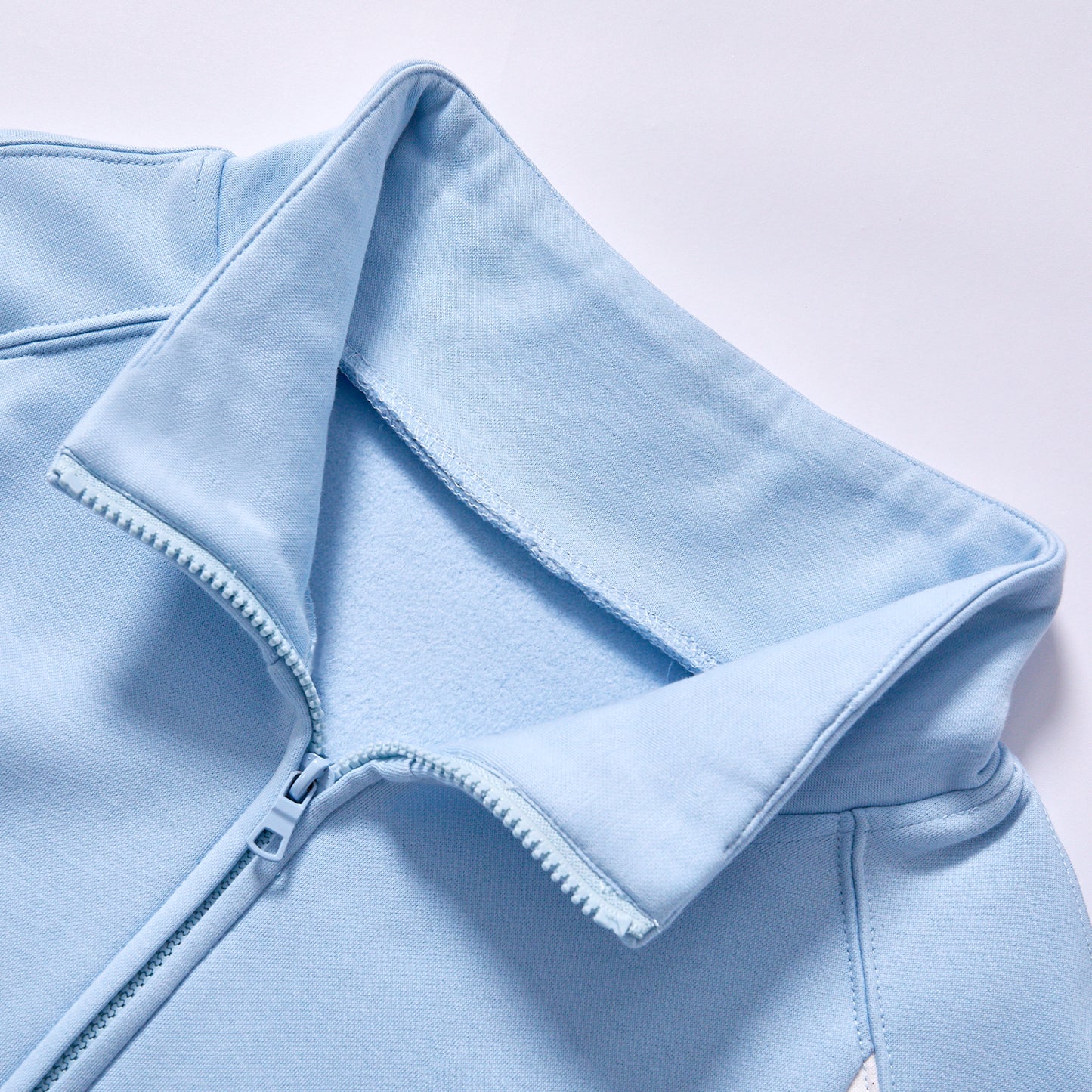custom trending hot selling olor block zip jacket cotton fleece sports jacket stand collar metal full zip ribbed elastic cuffs  spring autumn transitional hoodie campus daily commute city walk