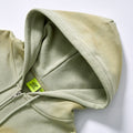 Customized full zip graphic hoodie kangaroo pocket oversized drop shoulder zip up hoodie faded wash sweatshirt daily commute outer