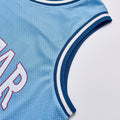AARFAR Letter Print Mesh Basketball Jersey Unisex Summer Contrast Trim Sleeveless Tank Top Streetwear Casual Sports Training Vest