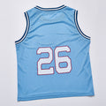 AARFAR Letter Print Mesh Basketball Jersey Unisex Summer Contrast Trim Sleeveless Tank Top Streetwear Casual Sports Training Vest