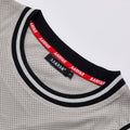 Mesh Breathable Contrast Striped Basketball Jersey Vest Unisex Summer Crew Neck Sleeveless Tank Top Streetwear Letter Print Loose Sports Mesh Tank Outerwear