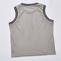Mesh Breathable Contrast Striped Basketball Jersey Vest Unisex Summer Crew Neck Sleeveless Tank Top Streetwear Letter Print Loose Sports Mesh Tank Outerwear