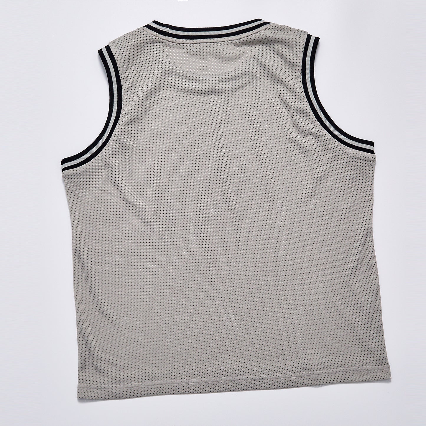 Mesh Breathable Contrast Striped Basketball Jersey Vest Unisex Summer Crew Neck Sleeveless Tank Top Streetwear Letter Print Loose Sports Mesh Tank Outerwear