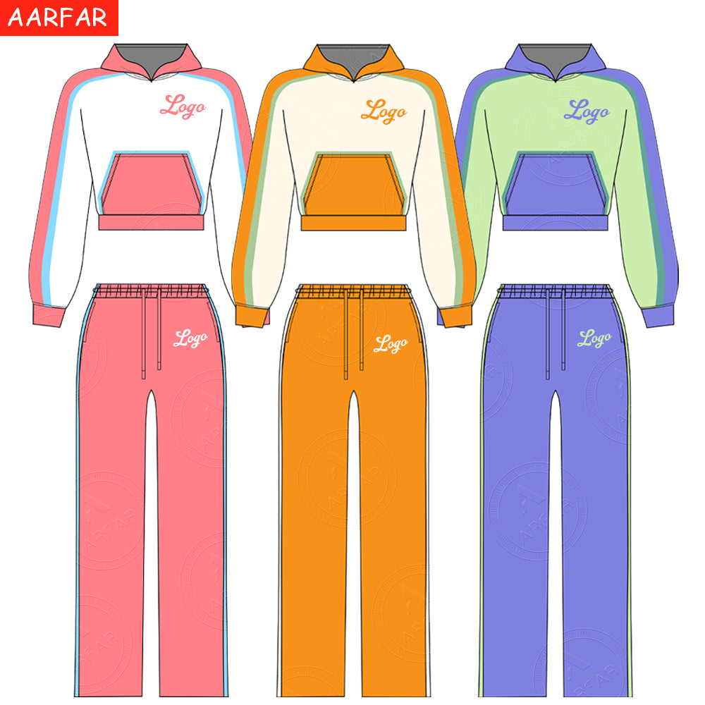 Winter Sweatsuit Outfits for Women Custom Vintage Distressed Embroidery Streetwear 2025 New Arrivals Designer Women's Hoodie