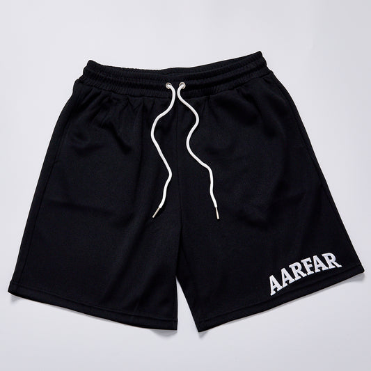Custom AARFAR Letter Embroidery Drawstring Mesh Shorts Unisex Summer Elastic Waist Loose Fit Knee-Length Shorts Streetwear Casual Sports Running Sweat Shorts