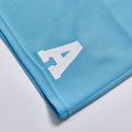 Letter A Embroidery Mesh Drawstring Sports Shorts Unisex Summer Loose Knee Length Basketball Shorts Casual Streetwear Breathable Quick Dry Gym Track Shorts