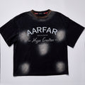 Washed Faded Spray Dot Print Letter Graphic Tee Unisex Vintage Short Sleeve Crew Neck Loose Crop T-shirt Streetwear Casual Retro Distressed Cotton Top