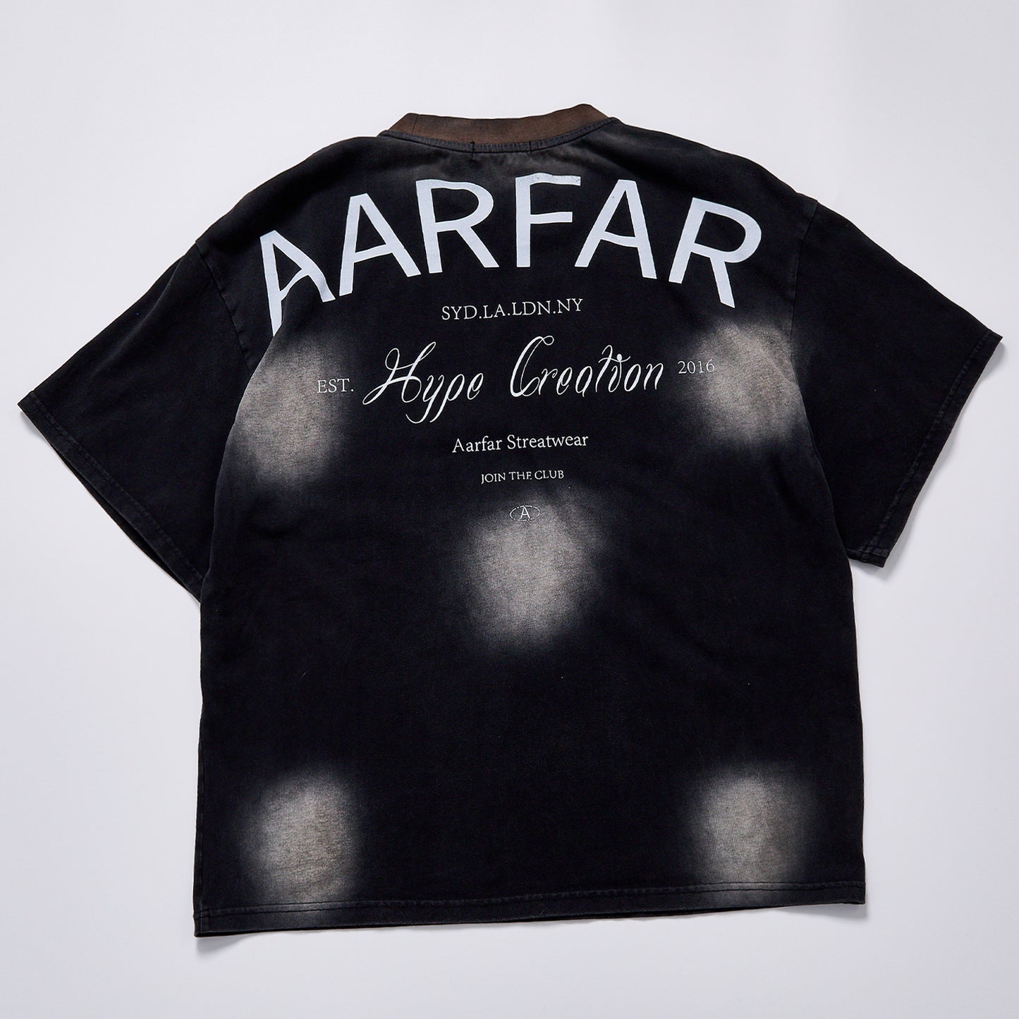 Washed Faded Spray Dot Print Letter Graphic Tee Unisex Vintage Short Sleeve Crew Neck Loose Crop T-shirt Streetwear Casual Retro Distressed Cotton Top